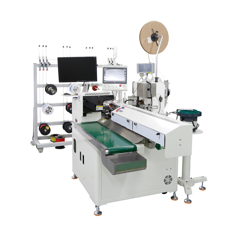 全自动多pin位扭麻花插壳沾锡机